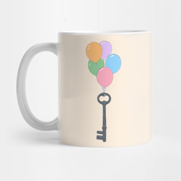 Keys and Balloons by ilustraLiza